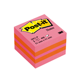 BLOCCO MINICUBO 400foglietti Post-it 51x51mm 2051-P MELONE/ROSA GUAVA