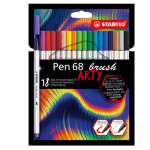 Astuccio 12 pennarelli PEN 68 Brush ARTY Line 568/12 Stabilo