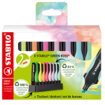 Deskset 8 evidenziatori STABILOÂ® GREEN BOSSÂ® 83recycled