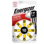 Blister 8 pile per apparecchi acustici 10 Zinc Air Energizer