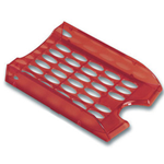 Vaschetta portacorrispondenza forate E040 rosso trasp.FELLOWES