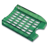 Vaschetta portacorrispondenza forate E040 verde trasp.FELLOWES