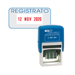 Timbro S260/L3 DATARIO + REGISTRATO 4mm autoinchiostrante COLOP