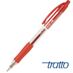Penna sfera scatto EASY GEL tratto 0,5mm rosso TRATTO