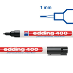 Marcatore permanente EDDING 400 punta conica nero