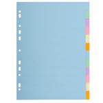 SEPARATORE Pastel A4 12 tasti in CARTONCINO 170gr 1612E Forever Exacompta