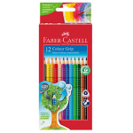 Astuccio 12 pastelli colorati acquerellabili Color Grip Faber Castell