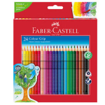 FABER-CASTELL Astuccio 24 pastelli colorati acquerellabili Color Grip Faber Castell