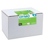 Value pack 12 rotoli etichette Spediz/Badge 54x101mm bianco (220etic/rt Dymo LW