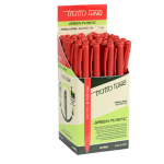 Scatola 50 penna rosso Tratto 1 Green punta media 1.0mm