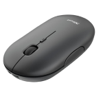 Mouse ultrasottile wireless ricaricabile Puck nero Trust