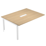 Allungo tavolo riunione Woody Sup.160x120cm piano rovere / gambe metal