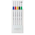 Astuccio 5 fineliner EMOTT tratto 0.4mm colori ass. Vivid Uni Mitsubishi