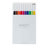 Astuccio 10 fineliner EMOTT tratto 0.4mm colori ass. Standard Uni Mitsubishi