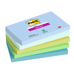 Cf. 5pz blocco 90fg. Post-it Super Sticky 76x127mm 655-5SS- OAS Oasis