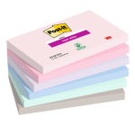 Cf. 6pz blocco 90foglietti Post-itÂ® Super Sticky 76x127mm 655-6SS-SOUL Soulful
