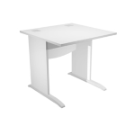 ARTEXPORT Scrivania operativa fianchi a L melaminico 80x80cm h73cm bianco AgorA' Basic