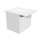 ARTEXPORT MODULO RECEPTION DISABILI s/SOPRALZO 80x97,5x72cm BIANCO/BIANCO - PRESTIGE