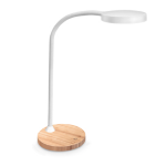 CEP Lampada a led Flex Desk bianco con base in legno