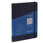 Taccuino c/elast. Ecoqua Plus spiral. A5 70fg. puntinato blu scuro Fabriano