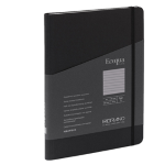 Taccuino c/elast. EcoQua Plus spiral. A5 70fg. righe nero Fabriano