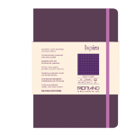 Taccuino c/elast. Ispira cop. rigida f.to A5 96fg. puntinato viola Fabriano