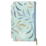 Pochette c/zip per organiser A5 e Personal Botanical menta Filofax