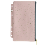 Pochette c/zip per organiser A5 e Personal Confetti rosa Filofax