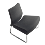 Modulo curva esterna divano Slastic in similpelle nero Unisit
