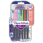 Blister 6 pennarelli Flair Nylon colori assortiti Metallic Papermate