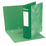 Registratore ESSENTIALS G73 verde dorso 8cm f.to commerciale ESSELTE