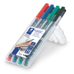 STAEDTLER BUSTA 4 PENNARELLI LUMOCOLOR PERMANENT 318 F 0.6MM
