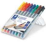 STAEDTLER BUSTA 8 PENNARELLI LUMOCOLOR PERMANENT 318 F 0.6MM