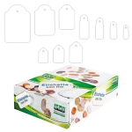 LEBEZ SCATOLA 1000 ETICHETTE CON FILO A386 (13X34MM