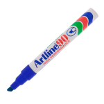 Marcatore artline A 90 permanente punta scalpello blu