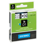 NASTRO DYMO TIPO D1 (12MMX7M) NERO/BIANCO 450130