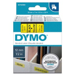 NASTRO DYMO TIPO D1 (12MMX7M NERO/GIALLO 450180