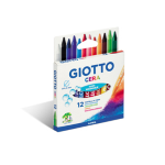 ASTUCCIO 12 PASTELLI CERA 90mm Ã¸ 8.5mmGIOTTO