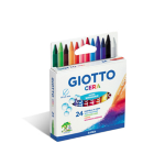 ASTUCCIO 24 PASTELLI CERA 90mm Ã¸ 8.5mm GIOTTO