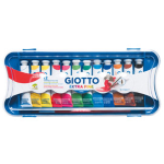 BOX 12 TUBETTI TEMPERA 12ML GIOTTO TUBO 4 ASSORTITO