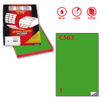 Etichetta adesiva C/503 verde 100fg A4 210x297mm (1et/fg Markin