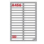Etichetta adesiva A/456 bianca 100fg 100x17mm (30et/fg Markin