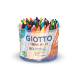 BARATTOLO 60 PASTELLI CERA MAXI 100mm Ã¸ 11.5mm GIOTTO