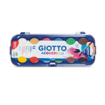 COLORI ACQUERELLO IN 12 COLORI pastiglie da Ã˜30mm GIOTTO
