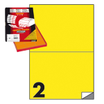 Etichetta adesiva C/509 giallo 100fg A4 210x148,5mm (2et/fg Markin