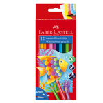 FABER-CASTELL ASTUCCIO 12 PASTELLI COLORATI ACQUERELLABILI RED RANGE FABER CASTELL