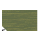 10RT CARTA CRESPA VERDE OLIVA 480 (50X250CM) 48gr/m2 Rex Sadoch