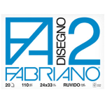 BLOCCO FABRIANO2 (24X33CM 20FG 110GR RUVIDO 4 ANGOLI