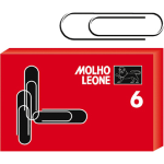MOLHO LEONE SCATOLA 100 FERMAGLI N.6 MM57 ZINCATI LEONE