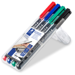 STAEDTLER BUSTA 4 PENNARELLI LUMOCOLOR PERMANENT 317 M 1.0MM